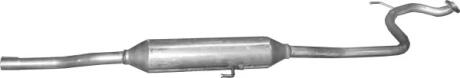 Алюм глушник. сталь, середн. частина Toyota Yaris 1.3 (26.31) POLMOSTROW 2631