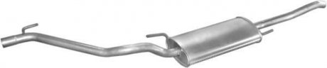 Глушник (задня частина) алюмінієва сталь VW Vento 1.4-1.8 (93-98) POLMOSTROW 30.182