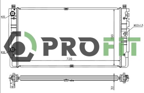 Радиатор охлаждения PROFIT 17400010