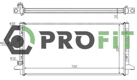 Радіатор охолоджування PROFIT 17400017