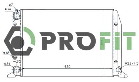 Радиатор охлаждения PROFIT 17400022