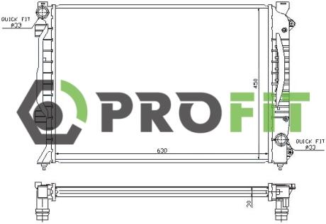 Радиатор охлаждения PROFIT 17400026