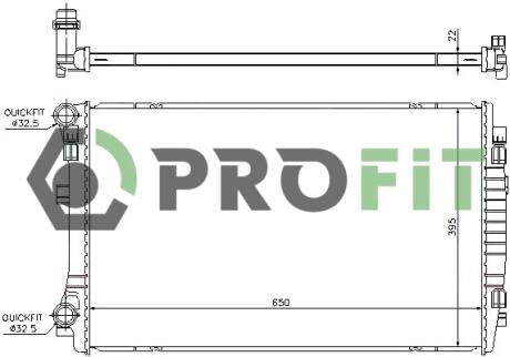 Радіатор охолоджування PROFIT 17400037