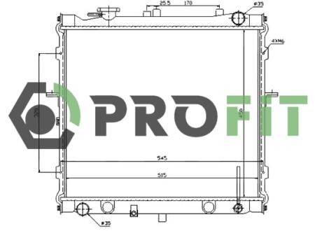 Радиатор охлаждения PROFIT 17400150