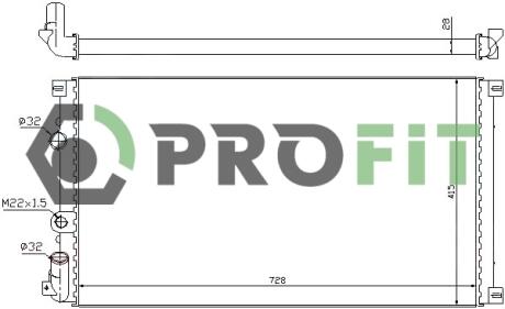 Радиатор охлаждения PROFIT 17400193