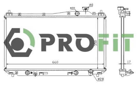 Радіатор охолоджування PROFIT 17400205