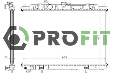 Радиатор охлаждения PROFIT 17400251