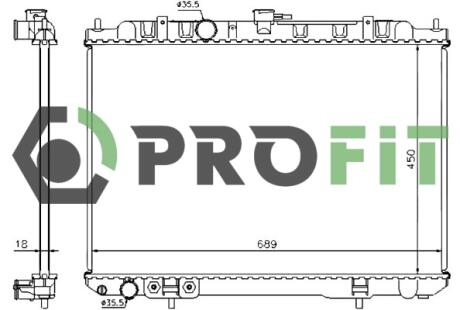 Радіатор охолоджування PROFIT 17400252
