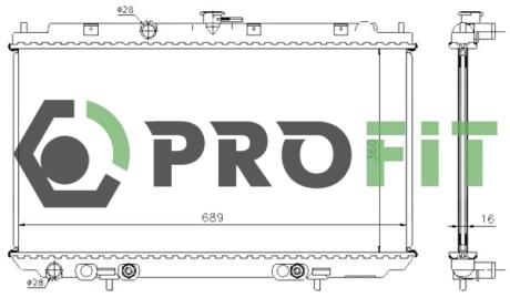 Радиатор охлаждения PROFIT 17400253