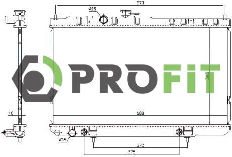 Радиатор охлаждения PROFIT 17400262