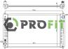 Радиатор охлаждения PROFIT 17400266 (фото 1)
