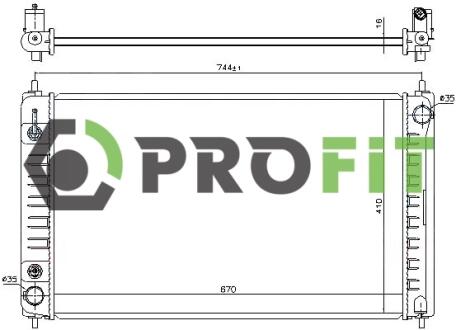 Радиатор охлаждения PROFIT 17400266