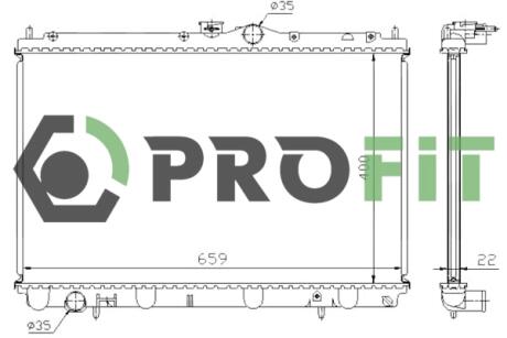 Радиатор охлаждения PROFIT 17400282