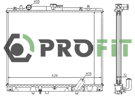 Радиатор охлаждения PROFIT 17400284
