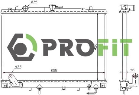 Радиатор охлаждения PROFIT 17400285