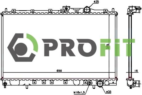 Радіатор охолоджування PROFIT 17400289