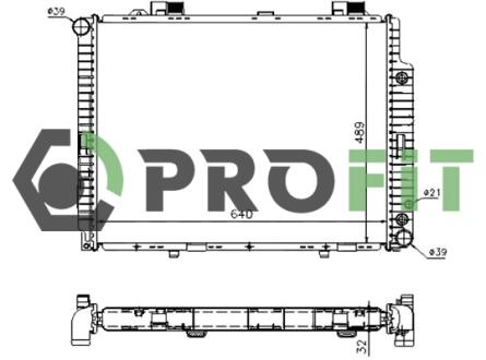 Радіатор охолодження PROFIT 17400305