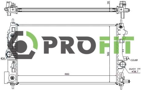 Радиатор охлаждения PROFIT 17400388