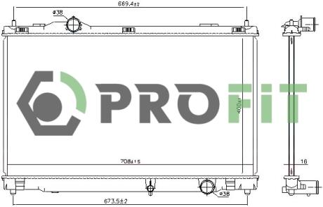 Радіатор охолоджування PROFIT 17400420