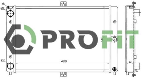 Радиатор охлаждения PROFIT 17401500