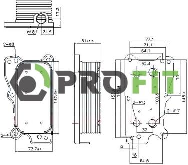 Радиатор масляный PROFIT 17450061