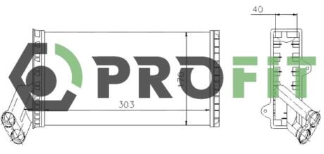 Радиатор печки PROFIT 17600081