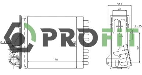 Радиатор печки PROFIT 17600085