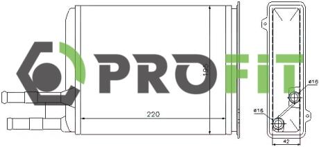 Радиатор печки PROFIT 17600092