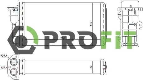Радиатор печки PROFIT 17600094