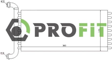 Радиатор печки PROFIT 17600306