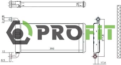 Радиатор печки PROFIT 17600307