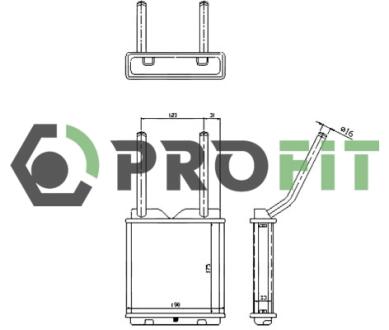 Радиатор печки PROFIT 17600373