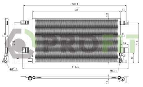 Конденсер кондиціонера PROFIT 17700566