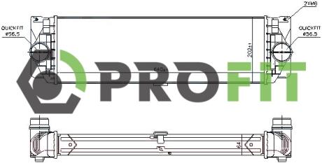 Радіатор наддуву PROFIT 17800137