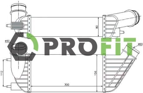 Радиатор наддува PROFIT 17800161