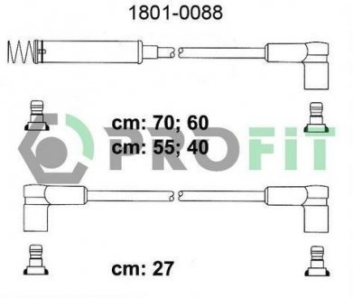 Комплект кабелей высоковольтных PROFIT 1801-0088