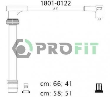 Комплект кабелей высоковольтных PROFIT 1801-0122