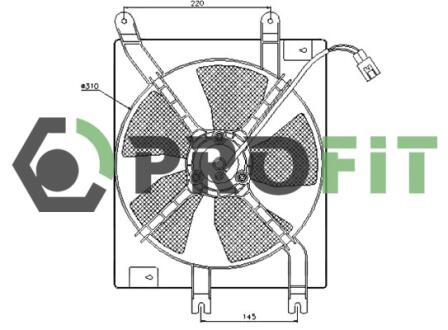 Вентилятор радиатора PROFIT 18500030