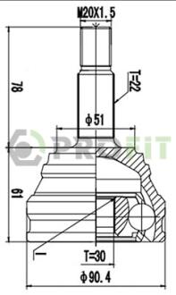 ШРУС PROFIT 27101050