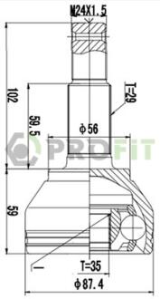 ШРУС PROFIT 27103022