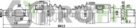 Піввісь PROFIT 27303023