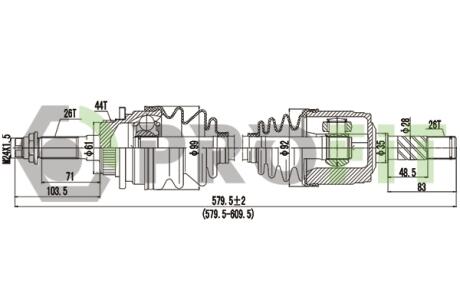 Піввісь PROFIT 27303127