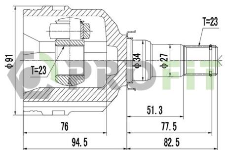 ШРУС PROFIT 28102046
