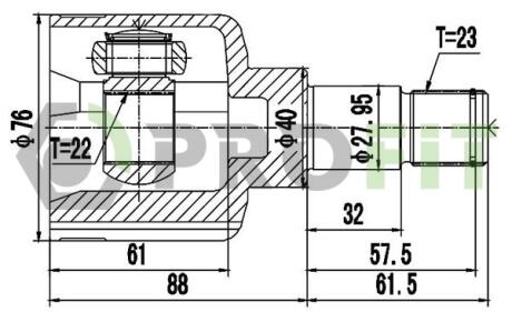 ШРУС PROFIT 28102054