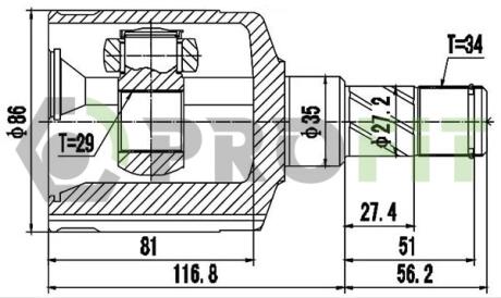 ШРУС PROFIT 28102059