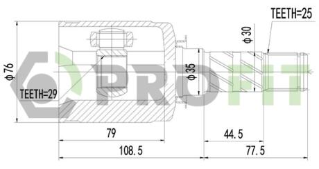 ШРУС PROFIT 28102085