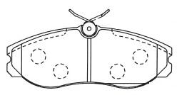 Колодки тормозные дисковые PROFIT 50000909