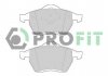 Колодки гальмівні дискові PROFIT 5000-1055 (фото 1)