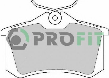 Колодки тормозные дисковые PROFIT 5000-1491 (фото 1)