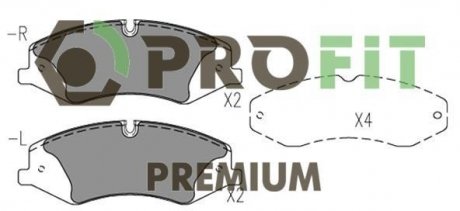 Колодки тормозные дисковые PROFIT 5005-4104